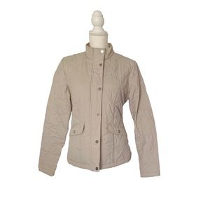 A New Day Tan Quilted Coat Size Medium